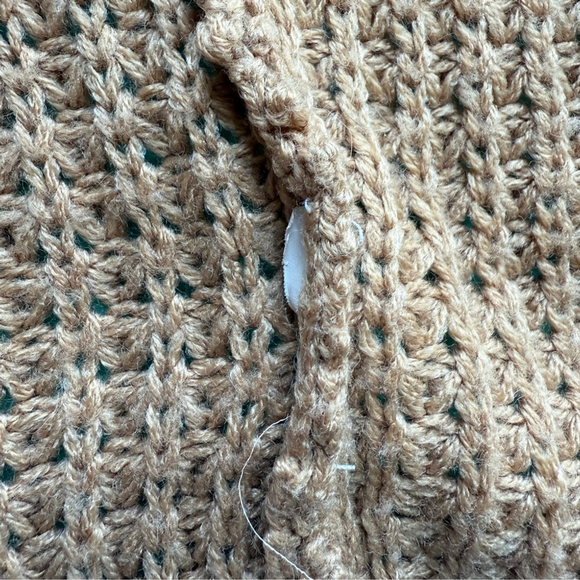 Urban Heritage Tan Cardigan Sweater Chunky Knit Open Front Women’s S - Picture 4 of 9